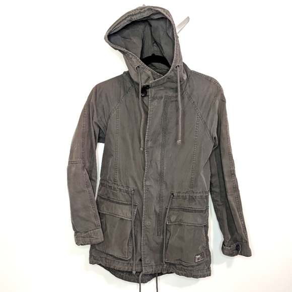 TNA (Aritzia) Utility Jacket with Hood - Picture 1 of 9